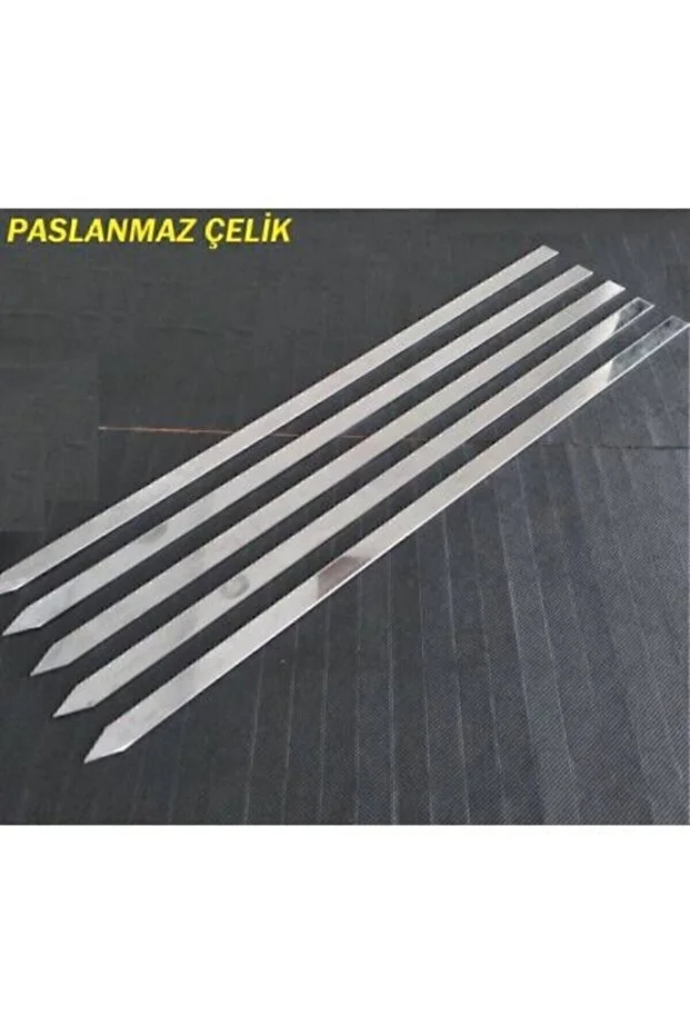 12 Adet Adana Şiş Kebap Şiş 50 Cm Şiş Galvaniz Paslanmaz Şiş